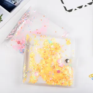 Clear PVC loose leaf photo album 3 4 5 inch picture collector idol photocard binder storage book new