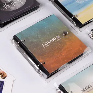 Transparent Loose Leaf Photo Album For Pictures And Movie Tickets PP Plastic Storage Book Collecting Organizer