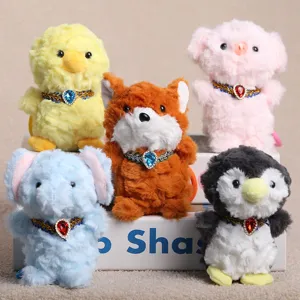 Süße Mini Plüschtier Spielzeug Tasche Haustiere Ente Fuchs Schwein Elefant Pinguin Geschenke