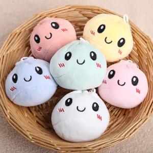 Süßer Plüsch Brötchen Anhänger weicher Cartoon Teigtasche Schlüsselanhänger Geschenk.