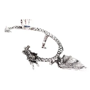 Pendiente Ear Cuff de Dragón Gótico Plateado Vintage Sin Piercing Punk Joyería Moda