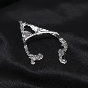 Gothic Vintage Silver Elf Ear Cuff Single Earring Cool Punk Fantasy Cosplay Jewelry Accessory