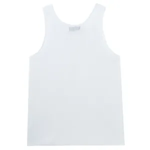 Men's hollow knit tank top, breathable summer sleeveless shirt, casual sports athletic vest.