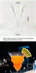 Christmas tree shaped cocktail glass clear glassware dessert wine cup for party bar