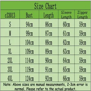 Size chart for slim fit long sleeve dress, showing bust, length, and sleeve measurements.