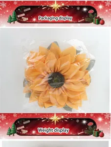 Artificial sunflower door hanging fabric floral wall decor for autumn home decor