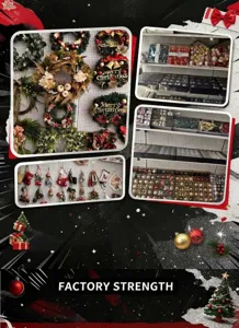 Christmas wreath and bauble set holiday hanging decorations for home door wall decor