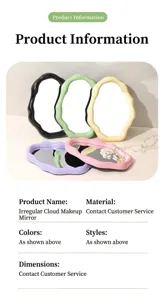 Nordic irregular cloud makeup mirror creative Memphis style desktop vanity wall mounted mirror decor