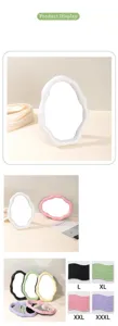 Nordic Plastic Irregular Cloud Makeup Mirror Creative Desktop Vanity Mirror Aesthetic Decor