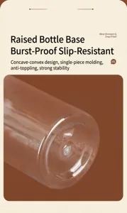 PET plastic sub-bottling bottle bottom detail view, anti-slip and drop-proof design.