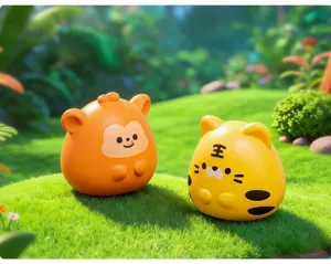 Cute cartoon zodiac animal figurines, mini resin ornaments for DIY crafts, car or desktop decor.