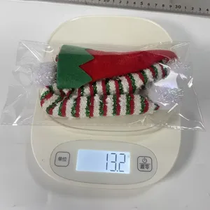 Natale mini copri bottiglia di vino rosso verde cappello sciarpa festa decor regalo.
