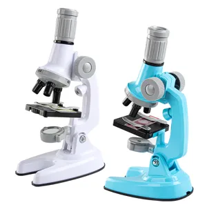 Children science microscope toy set, 1200x high magnification educational toy for students.