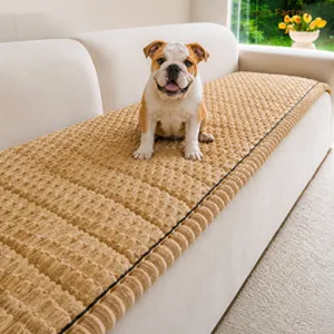 Thickened pet sofa mat plush non slip one piece cushion for dog cat sofa protector cover