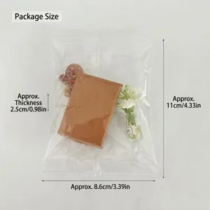 Miniature Christmas gingerbread man model dollhouse DIY decoration vase miniature tray props