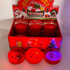 Christmas mystery squishy toy set 12pcs cute stress relief sensory toy gift box display