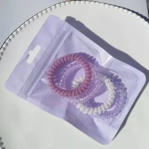 Colorful spiral hair ties set, flexible telephone wire hair bands for daily cute styling.