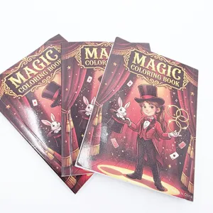 Magic coloring book toy for kids, entertaining magic props and cute cartoon illustration design.
