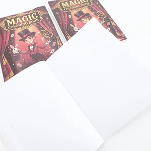 Mini magic coloring book for kids, interactive magic prop and cartoon animation toy gift.