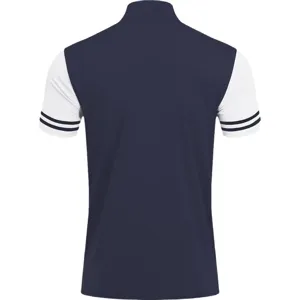 Herren Kurzarm Polohemd Arbeitskleidung Sportswear Kontrastfarbe atmungsaktiv Top Ansicht