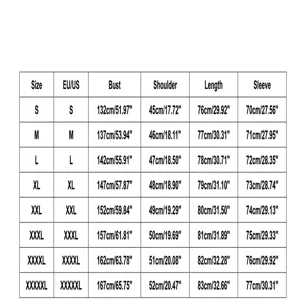 Size chart for medieval men vintage costume lace up sleeve shirt halloween cosplay outfit.