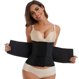 Donne nero allenatore di vita corsetto cintura dimagrante sport indumento modellante pancia