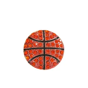 Broche strass basketball alliage mode épingle revers vêtements sac accessoires cadeau