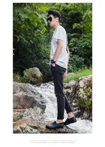 Waterproof short rain shoes for men, anti-slip rubber footwear for outdoor work and rainy days.