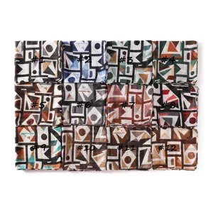 Bohemian geometric print cotton scarf color block long beach shawl wrap for women sale