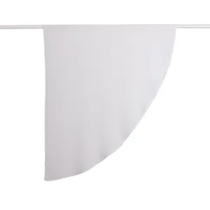 Sciarpa triangolare a semicerchio in chiffon tinta unita elegante scialle per donna viaggio.