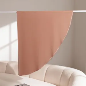 Sciarpa triangolare in chiffon tinta unita da donna Grande design ad arco semicircolare Viaggio Lavoro Scialle Moda