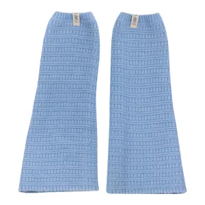 Einfarbige gerippte Strick Beinwärmer Damen Herbst Winter gemütliche weiche Mode Socken