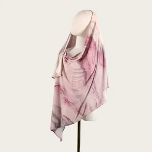 Femme rose abstrait aquarelle tie-dye long foulard léger plage châle hijab foulard