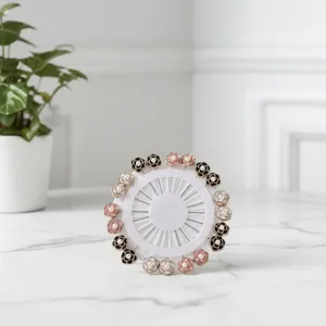 Camellia flower decorative pins pearl head dressmaker long pins clothing fixing accessories