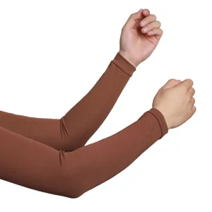 Solid color modal sun protection ice sleeves for outdoor driving arm warmers women men