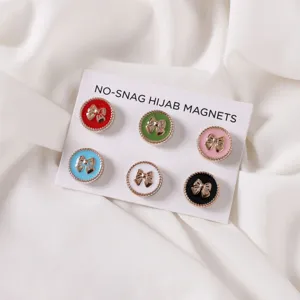 Colorful set με μαγνήτες χιτζάμπ, διακοσμητικές μαγνητικές καρφίτσες για μαντήλια.