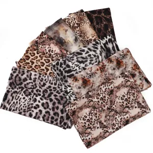 Fashion leopard and snake print long scarves, high elastic soft fabric multi-style collection detail.