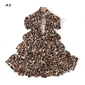 Leopard print long scarf fashionable elastic shawl soft mercerized cotton fabric chic neckwear.