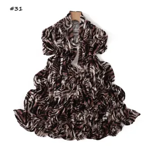 Stretch animal print long scarf for women fashion soft casual breathable shawl wraps