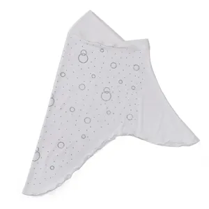 Elegant white rhinestone crystal hijab headscarf pullover cap for women daily casual wear.