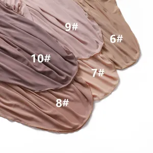 Candy color stretch mesh long scarf, lightweight breathable sheer hijab, multiple color options.