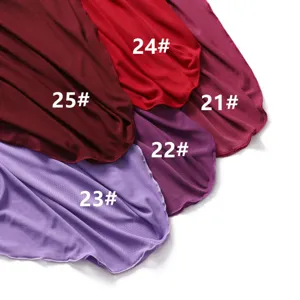 Stretch mesh scarf fabric detail view, lightweight, breathable and skin-friendly.