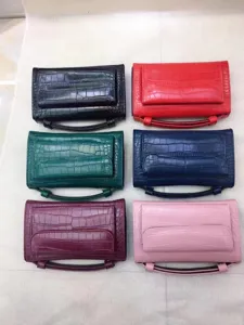 Detailed view of colorful crocodile pattern flap shoulder bags, stylish women's handbags.