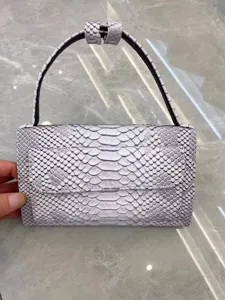 Women exotic texture small handbag elegant flap shoulder bag chic fashion short handle tote purse