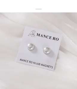 Detail parel hijab magnetische pspelden, sterke magnetische sjaalclips voor vrouwen
