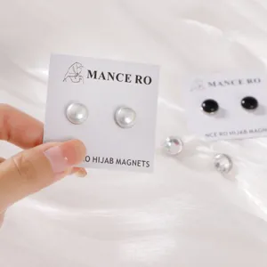 Parel Strass Magnetische Gesp Sjaal Speld Anti Verblinding Broche Sjaal Sterke Magneet Knop Mode Sieraden Accessoires