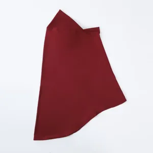 Solid color milk silk hijab headscarf versatile casual outdoor warm head cover for women.
