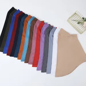 Solid color milk silk hijab versatile multi-color headscarf for outdoor daily wear variant