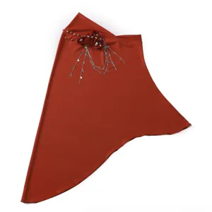 Comfortable solid color pullover headscarf featuring stylish star fringe and flower decor.