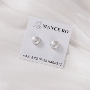 Set van parel hijab magnetische spelden, sterke magnetische sjaal clips voor dames, antislip knopen.